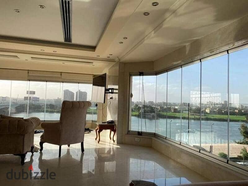 With the highest investment return, a hotel studio for sale with furnishings, air conditioners, and appliances on Maadi Corniche, Du Nile Rustic Tower 0