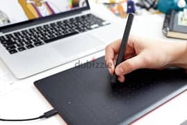 واكوم ون جهاز تابلت بالقم للرسم الرقمي Wacom One by Wacom Medium 0