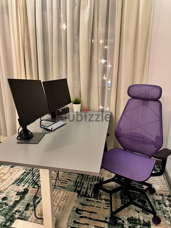 IKEA STYRSPEL Gaming chair, purple/black 2