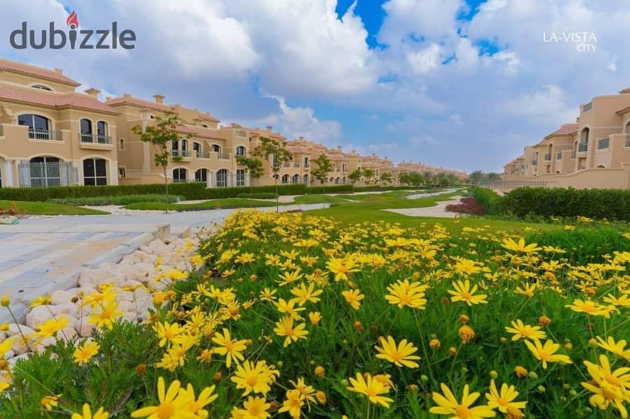 At a special price, a villa for immediate sale in La Vista Patio Prime Compound in Shorouk City, with a 20% discount for cash 3