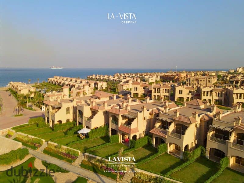 Own a fully finished chalet with immediate delivery with a direct view of the sea in La Vista Gardens Ain Sokhna near Porto Sokhna and Zaafarana 4