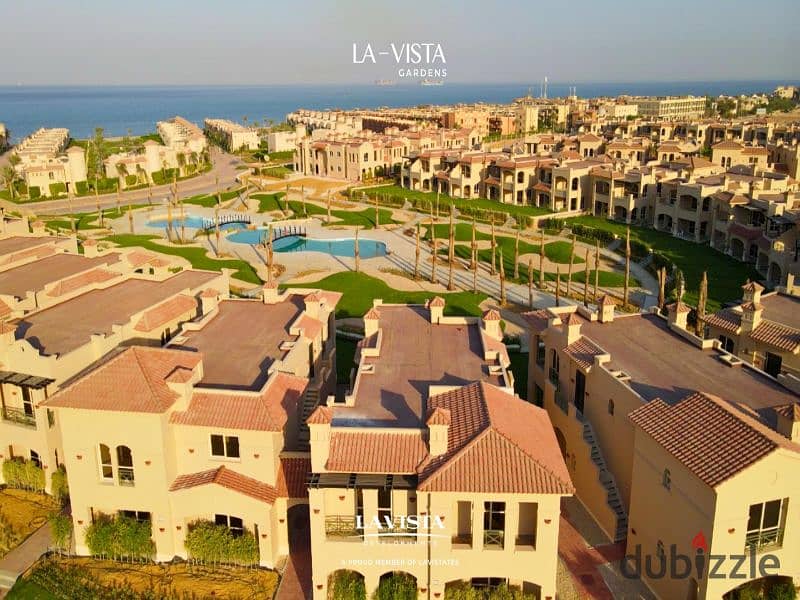 Own a fully finished chalet with immediate delivery with a direct view of the sea in La Vista Gardens Ain Sokhna near Porto Sokhna and Zaafarana 5