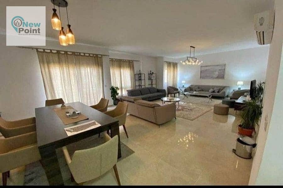 For sale, immediate delivery, a distinctive apartment with a garden, 128 m, with installments over 8 years, in Bosco, the Administrative Capital 7