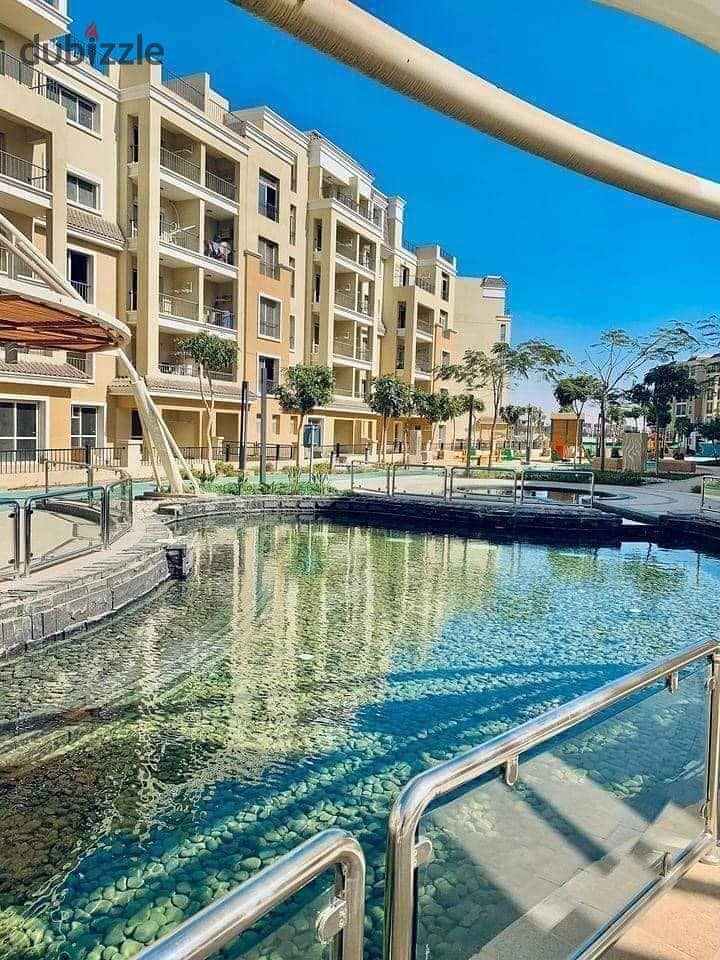 شقة للبيع  خصم 42%  مقدم  300 الف فى سراى بجوار مدينتى اقل مقدم و فيو مفتوح ع لاندسكيب - Apartment Sarai New Cairo 1