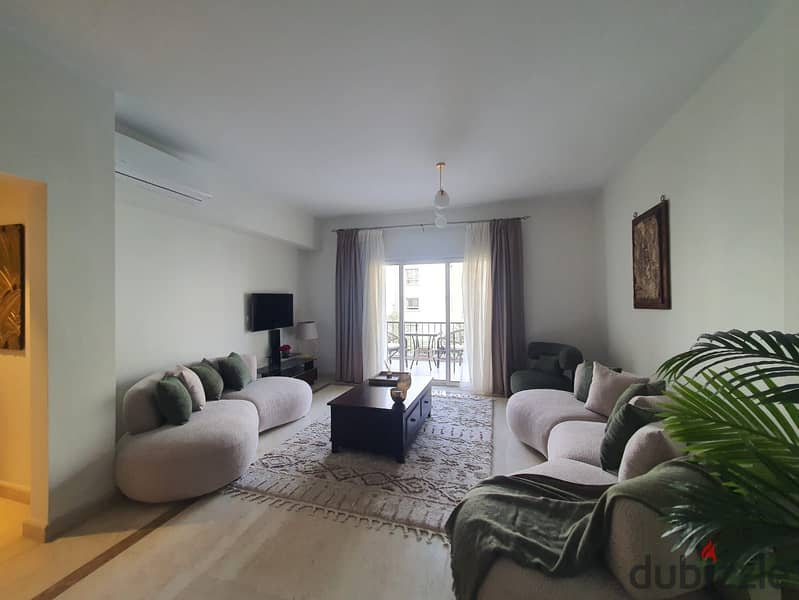 Premium furnished apartment in Boulevard - Mivida Golden Square New Cairo 3