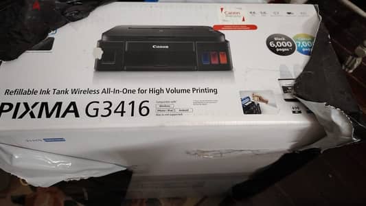 Canon G3416 printer scanner fotocopy color ink tank