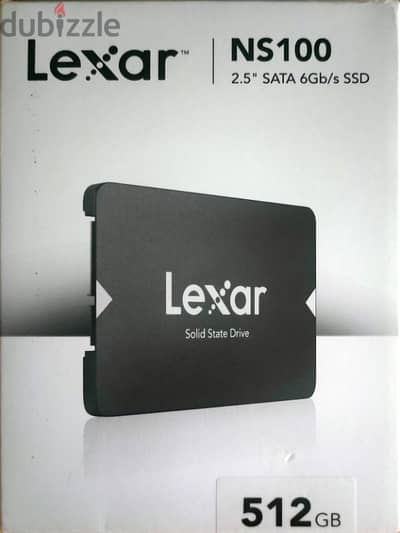 هارد Lexar 512 SSD  SATA 6Gb/s وتم فتحه ولم يستعمل والهيلث بتاعته 100%