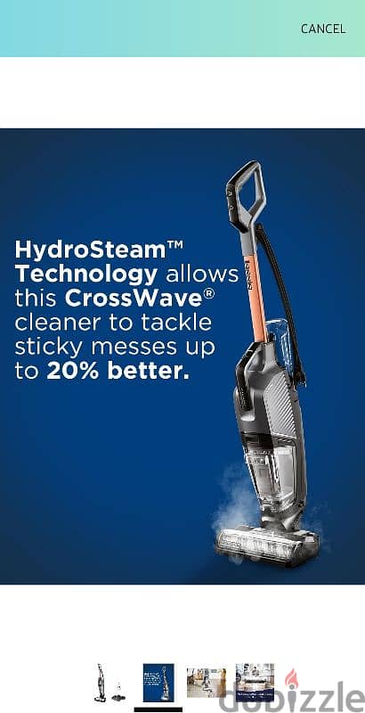 Bissel crosswave hydrosteam مكنسة بيسل كروس ويف هيدرو ستيم 1