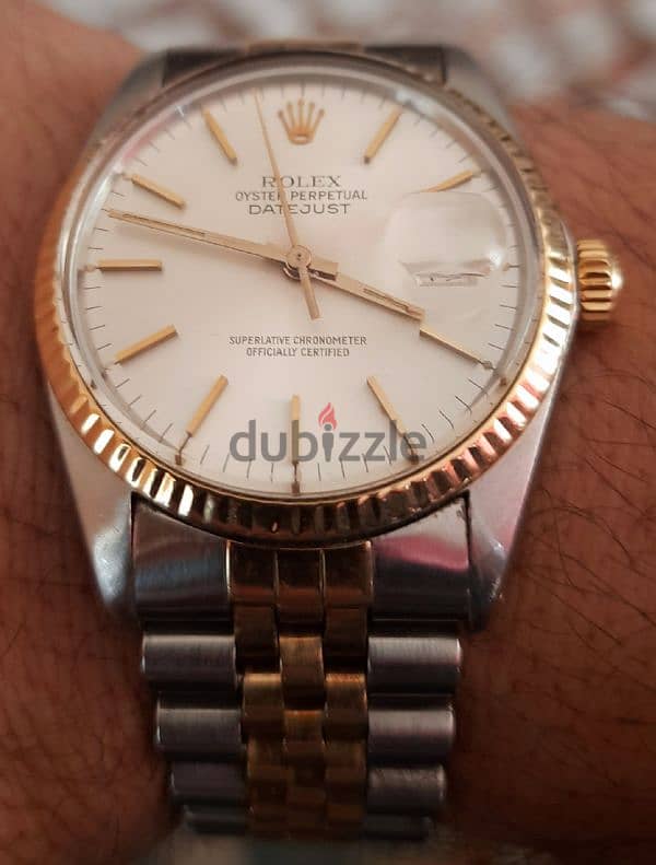 للبيع ساعة ROLEX datejust half gold 1