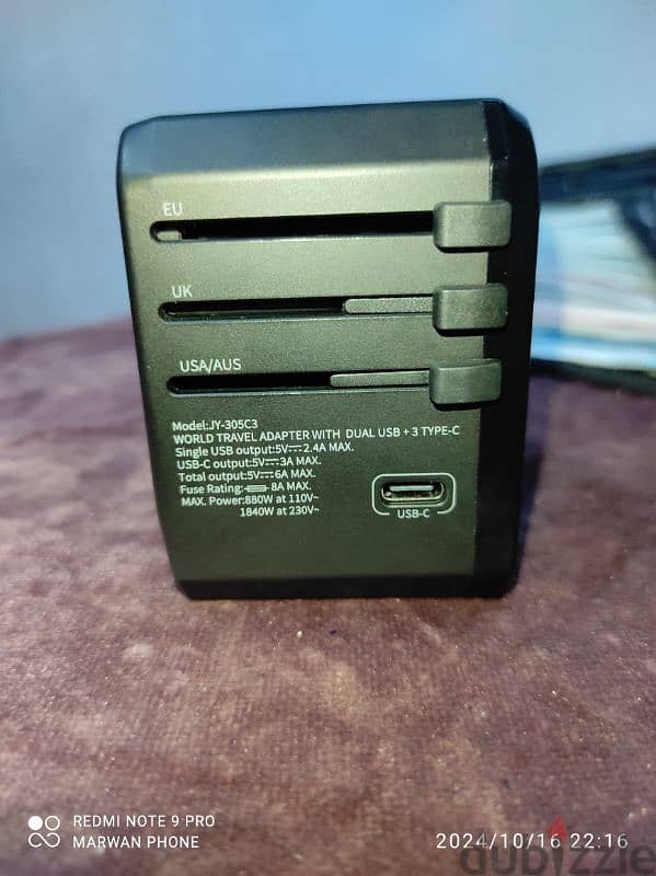 travel adapter charger type c 2