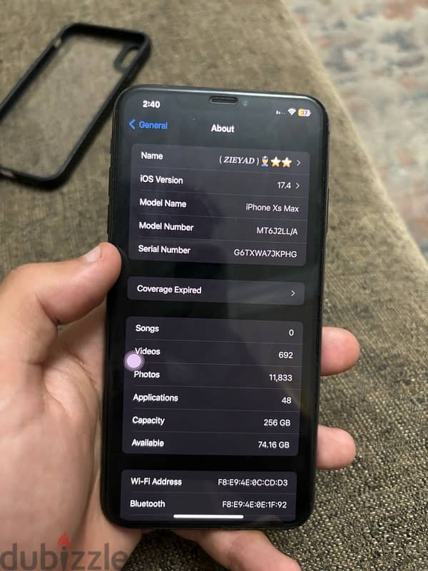 IPHONE XS MAX BLACK 8