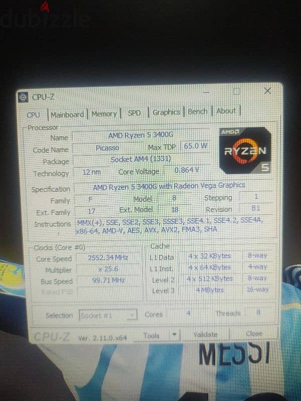 Ryzen 5 3400 g  Processor Radeon RX Vega 11 Graphics 3