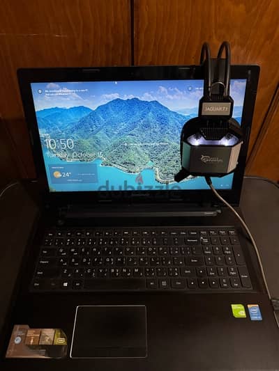 lenovo z50-70 core i5 1TB with white shark gaming headset