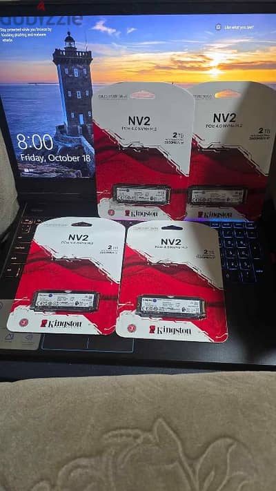 kingston NV2 M. 2 NVME SSD gen4 2TB  جديد متبرشم