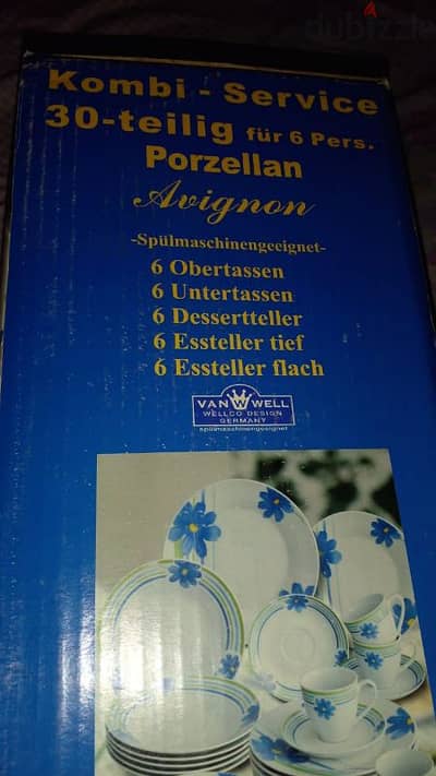 طقم عشاء مكون من 30 قطعه مستورد جديد