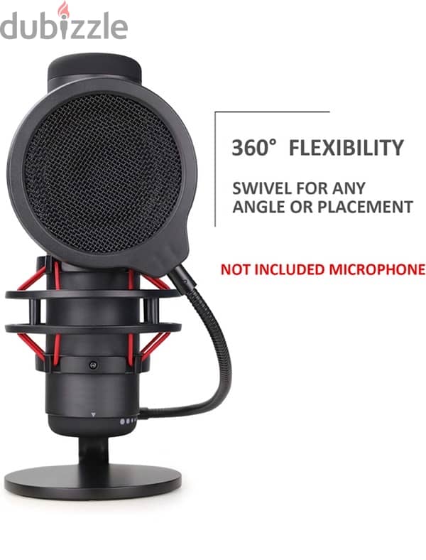 Microphone pop filter (4 Inch 3 Layers), Professional بوب فلتر 1