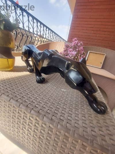 تمثال لجاجوار،اسود decorative Jaguar