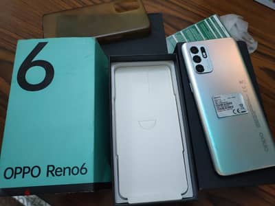 اوبو oppo reno 6 حالة ممتازة معاة العلبة ومشتملاتة