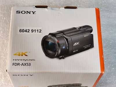 سوني 4K هاند فيديو كاميرا زيرو  SONY FDR-AX53 UHD 4K Video Camcorder