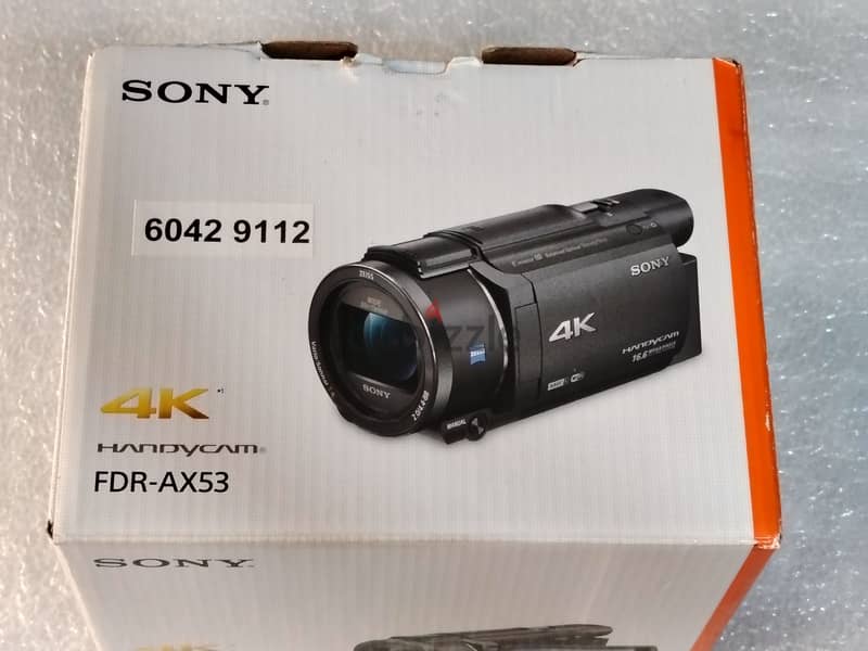 سوني 4K هاند فيديو كاميرا زيرو  SONY FDR-AX53 UHD 4K Video Camcorder 0