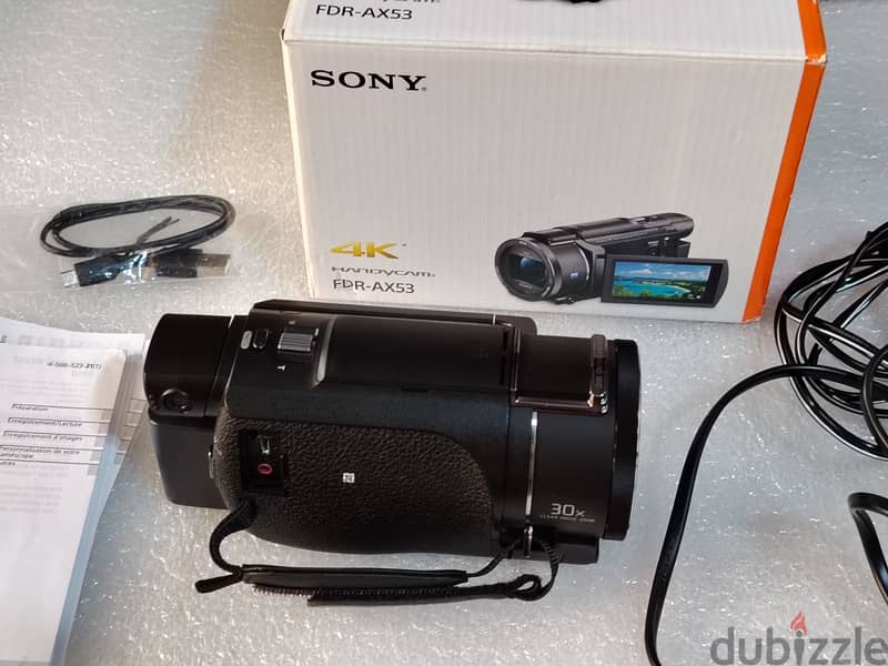 سوني 4K هاند فيديو كاميرا زيرو  SONY FDR-AX53 UHD 4K Video Camcorder 4