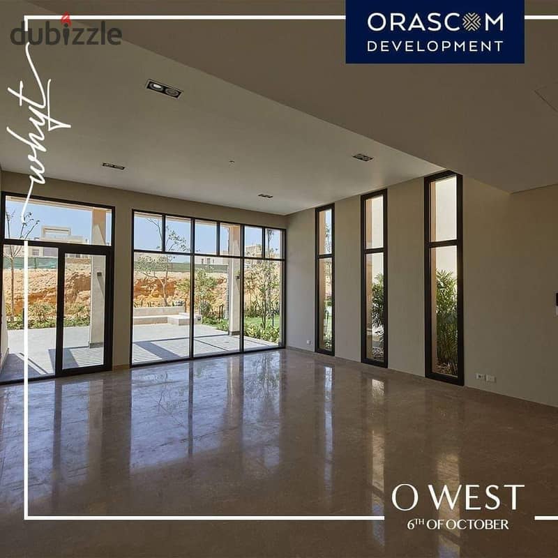 Townhouse for sale from Orascom in the heart of October, in front of Mall of Egypt, next to the Media Production City 8