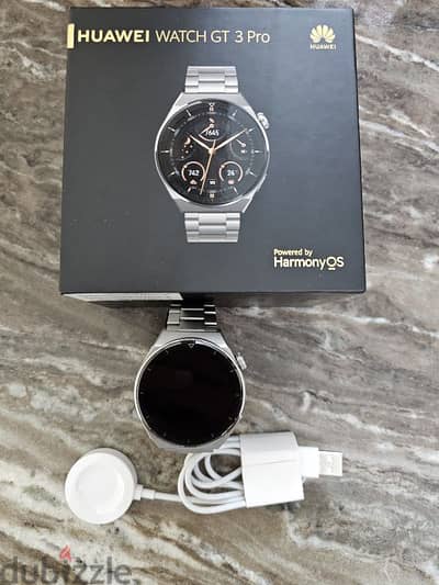 Huawei GT3 Pro Titanium smart watch ساعة هواوي جي تي ثري برو تيتانيوم