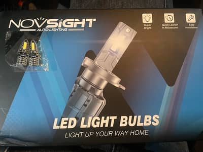 NovSight H4 N60 LED Bulbs - Set of 2 40K LM