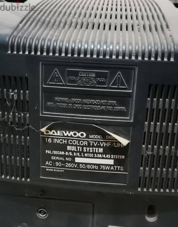 تلفزيون دايو قديم Old daewoo television 1