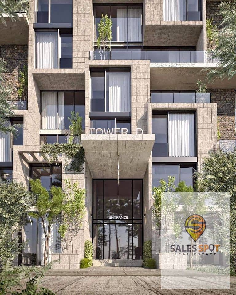 Apartment for sale in the Sixth Settlement near Hyde Park  in Nest Compound - open view on green spaces 6