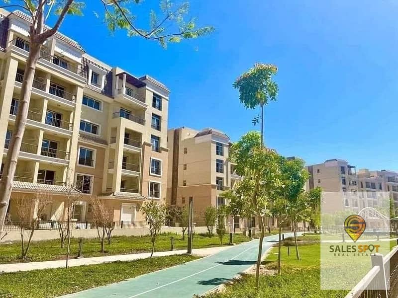 Apartment for sale in Sarai Compound (3 bedrooms) with an open view on the landscape and green spaces at the highest level  1