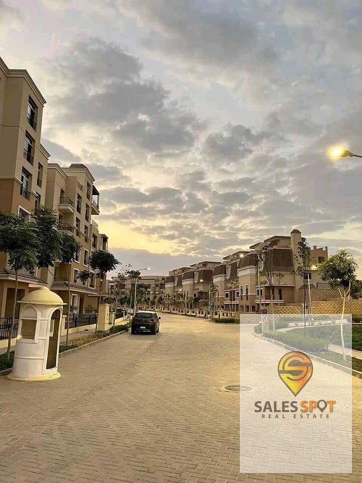 Apartment for sale in Sarai Compound (3 bedrooms) with an open view on the landscape and green spaces at the highest level  8