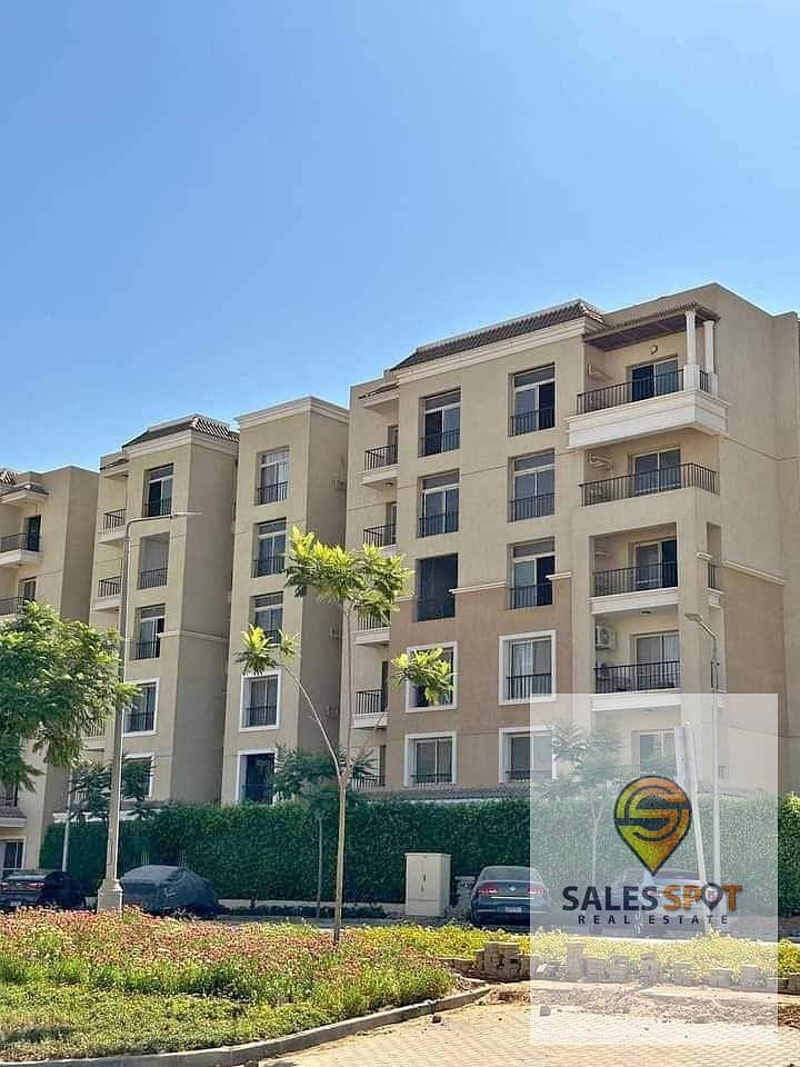 Apartment for sale in Sarai Compound (3 bedrooms) with an open view on the landscape and green spaces at the highest level  9