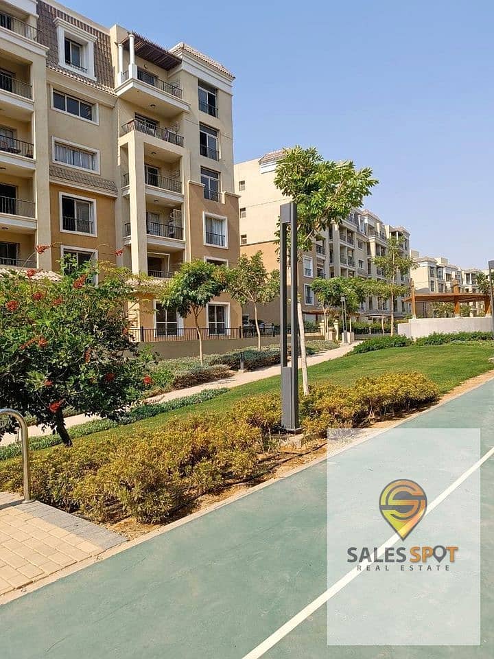 Apartment for sale in Sarai Compound (3 bedrooms) with an open view on the landscape and green spaces at the highest level  10