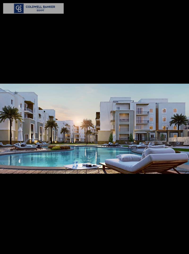 Ready To Move Apartment  158 sqm  ground floor In 6th of October in sodic compound, fully finished with ACs , installments over 4 years. 5