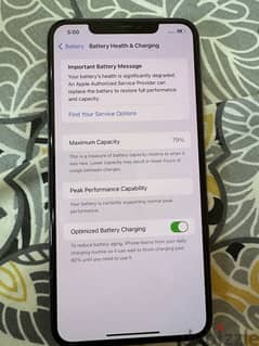 iPhone XS Max 64GB battery health 79% 0