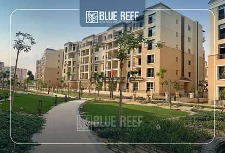 Apartment For Sale 182sqm Ready To Move  in Sarai Compound Double View, towards the villas and towards the largest service center in the compound