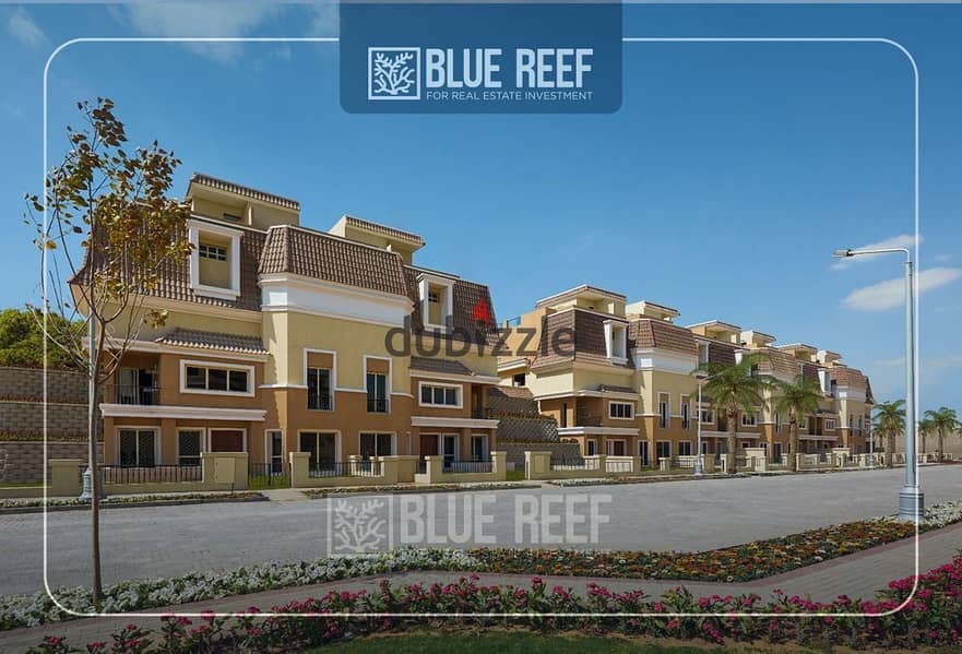 Apartment For Sale 182sqm Ready To Move  in Sarai Compound Double View, towards the villas and towards the largest service center in the compound 5