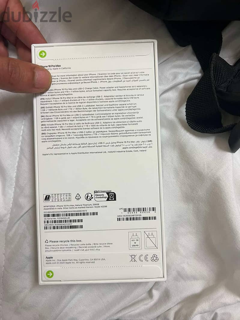 Iphone 16 pro max - 256 GB - Titanium Color [Sealed] 1