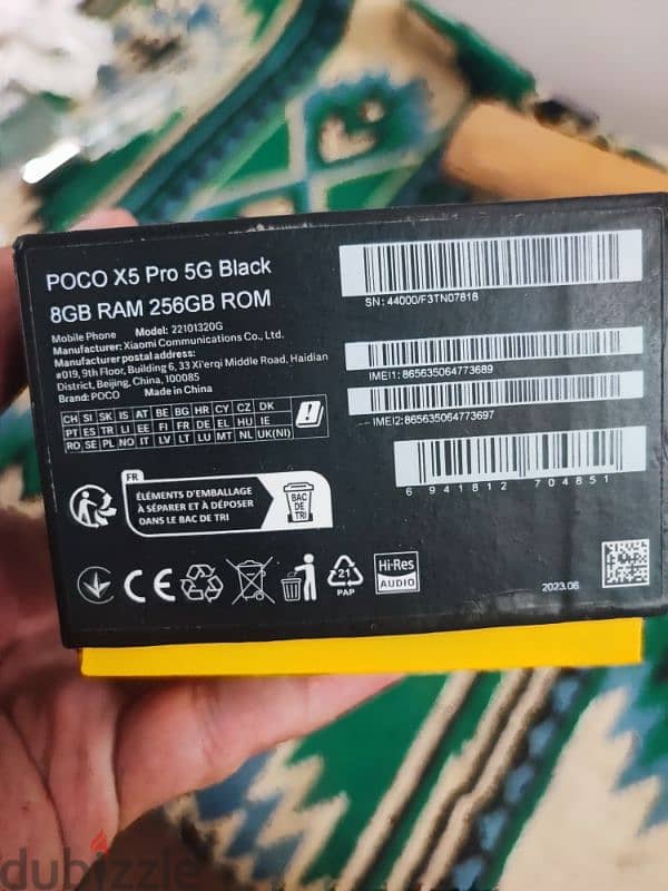 للبيع موبايل  poco x5 pro 5g 4