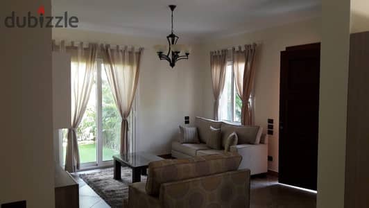 Apartment for rent, 105 meters, with a private garden, in Lake View Compound, Fifth Settlement