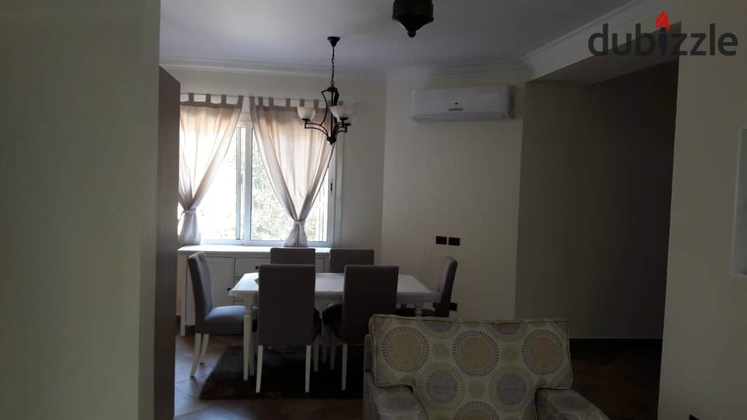 Apartment for rent, 105 meters, with a private garden, in Lake View Compound, Fifth Settlement 4