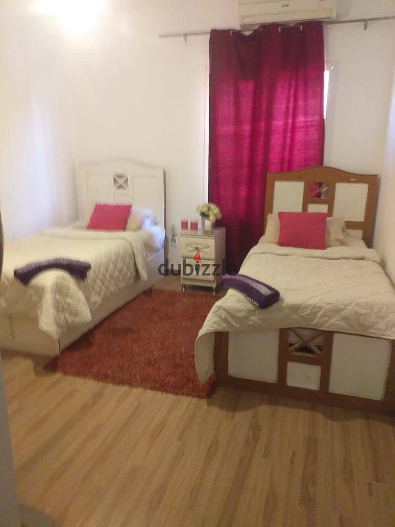 Apartment for rent, 150 meters, in the American University Housing in New Cairo 1