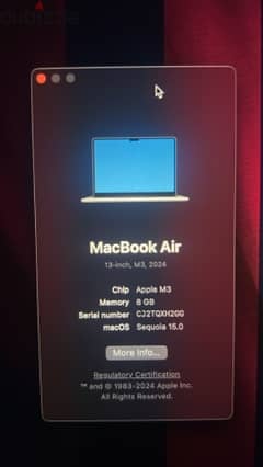 MacBook Air m3 13.6 inch 0