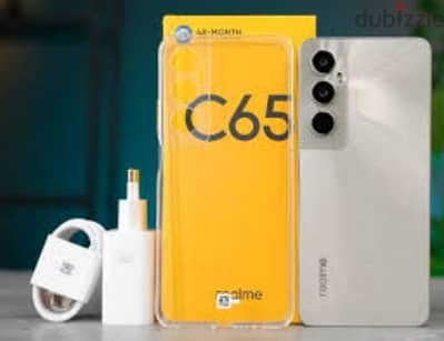 موبايل Realme C65 كسر زيرو استعمال يومين مساحة 128 رام 12 (6+6)