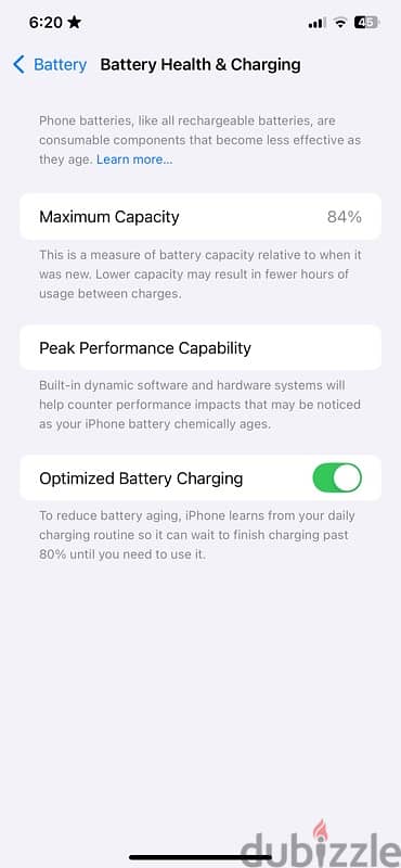 iPhone 11 pro max 256g battery 84% 3