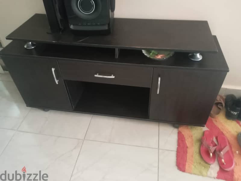 Tv Table with  Book shelves 1