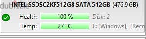 INTEL SSD 512GB 1