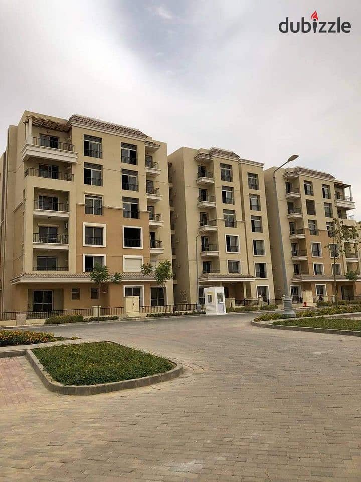 130 sqm apartment with 220 sqm garden for sale in New Cairo with a down payment of 807 thousand 5