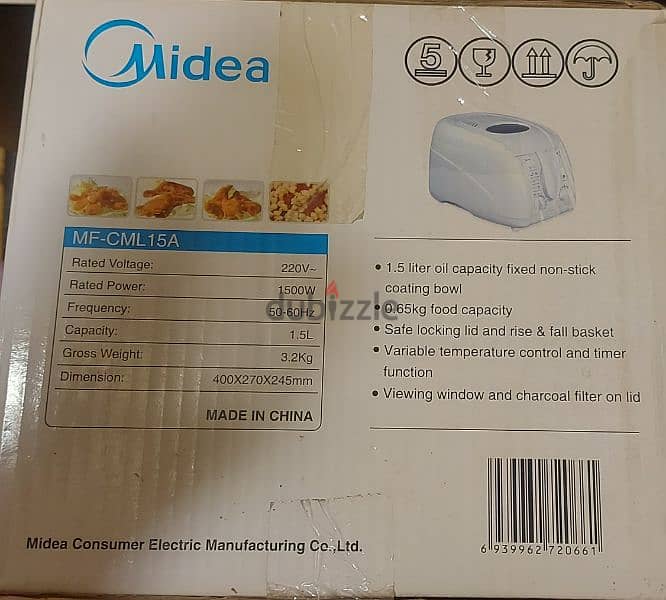 midea Deep Fryer قلاية زيت ميديا 1